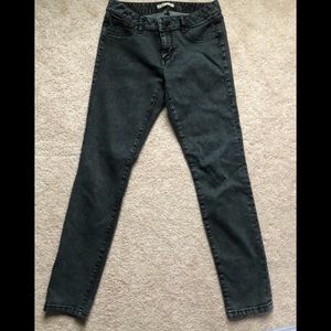 CAbi stretch jeggings-black denim-size 4